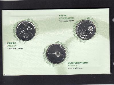 Beschrijving: 3 x 8 Euro SOCCER 2004 ORIGIN.SET(3)